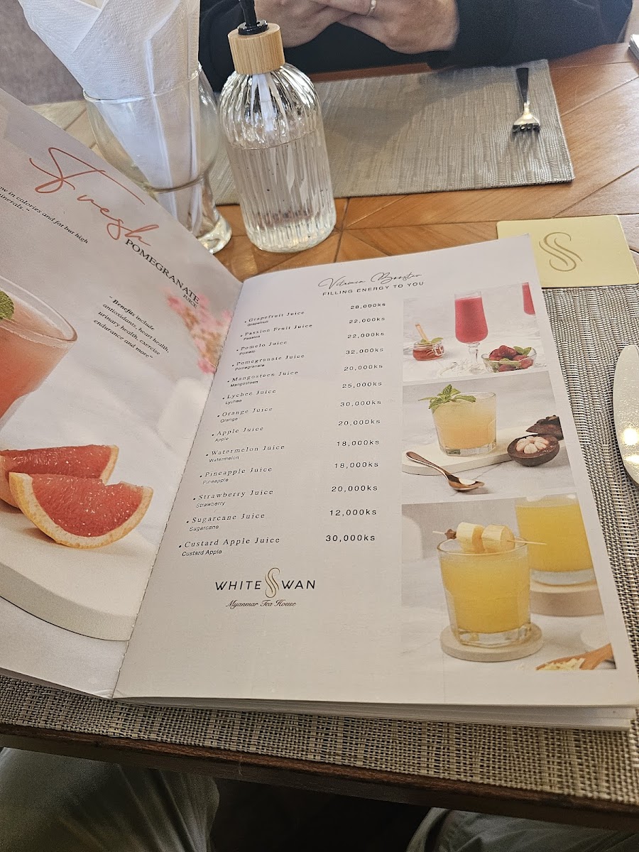 Menu White Swan Myanmar Tea House-10